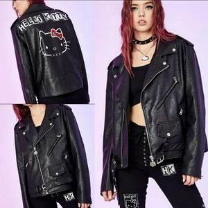 ⭐HELLO KITTY MOTO JACKET NEW SZ XS & SMALL⭐